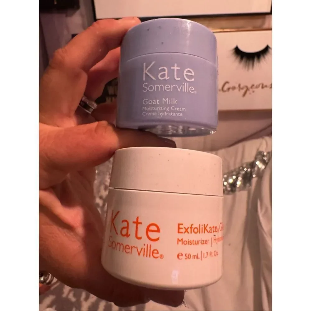 4x kate somerville glow & goat milk moisturizer  & glow recipe eye avacodo